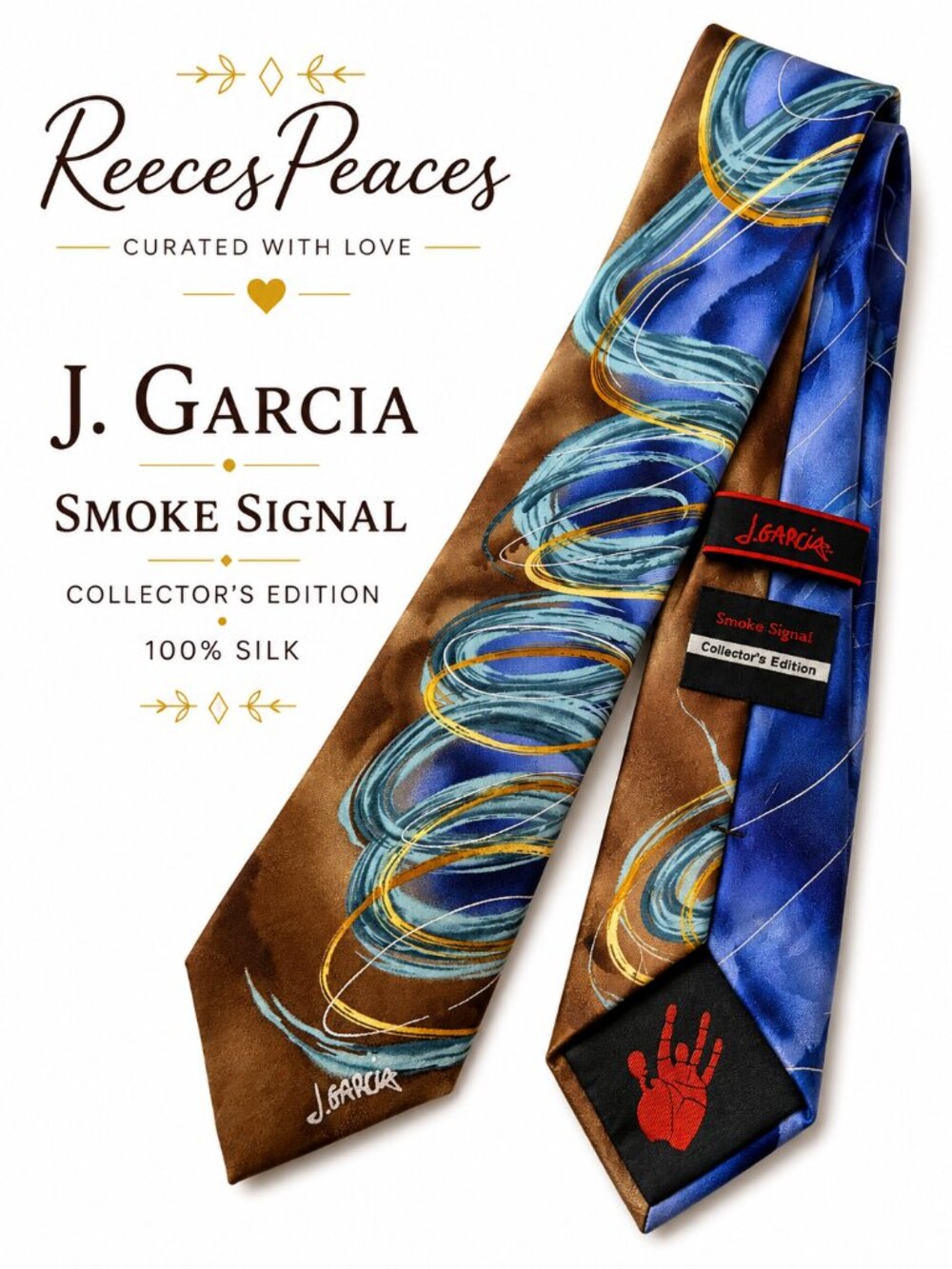 J. Garcia Smoke Signal Collector’s Edition 100% Silk Tie
